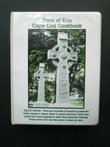 SONS OF ERIN CAPE COD COOKBOOK 2007 Celtic Cook Book 3-RING BINDER Irish Ireland - Imagen 1 de 9