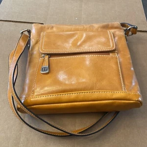 Giani Bernini Glazed Dark Tan Small Ladies Handbag H 9,5" x W 8,75" x D 2" #ZZ - Picture 1 of 15