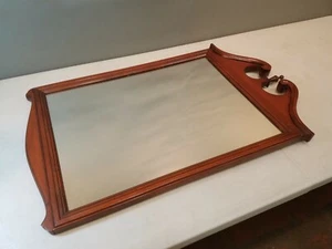 Antique Paine Furniture Boston Broken Arch Mahogany Mirror, 33.75h x 21w x 1.5d - Picture 1 of 12