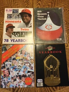 1978-1980 & 1992 MINNESOTA TWINS BASEBALL YEARBOOKS LOT OF (4) VG/EX Cond - Picture 1 of 11