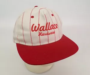 Gorra Wallace Hardware Sombrero Morristown Tennessee Rojo Blanco a Rayas Snapback EE. UU. - Imagen 1 de 7