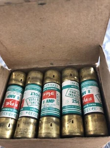 10 NOS ECON ECN 8 AMP 250 VOLT TIME DELAY FUSES CLASS K5 FREE SHIP - Picture 1 of 1