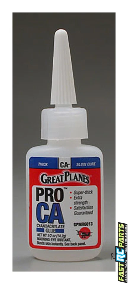Great Planes ~Hobby RC Boats Pro CA- Glue Thick 1/2 oz GPMR6013 - Image 1 of 1