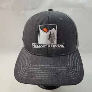 Designs By Sundown Men's Trucker Cap Hat Snapback Gray By Outdoor Cap - Picture 1 of 9