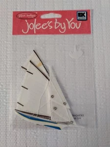 3D Sloop Sticker Sailboat Travel Summer Vacation Nautical Scrapbooking Jolees - Picture 1 of 3