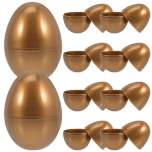 10 Pcs Egg Decoration Child Easter Eggs Fillers Gold Fillable Ornaments Toy - Picture 1 of 12