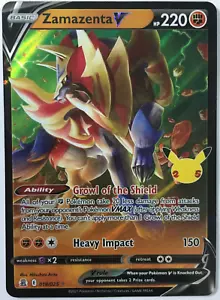 Pokemon Zamazenta V 018/025 Celebrations Ultra Rare Holo Near Mint - Bild 1 von 2