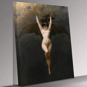 Albert Penot the bat woman Canvas Wall Art Ready To Hang - Picture 1 of 5