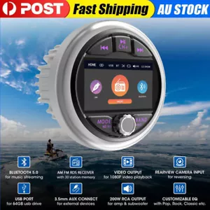 Boat Radio Media Player Marine Stereo MP3 Waterproof Bluetooth Audio Radio FM AM - Picture 1 of 12