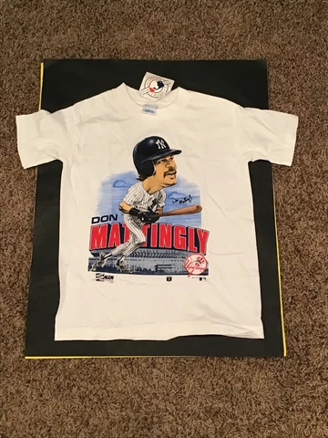 Vintage Youth Don Mattingly T-shirt New York Yankees 1989 Salem Sports Sz M New Cover