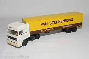 LION CAR DAF 3300 SPACE CAB TRUCK WITH TRAILER STERKENBURG NEAR MINT CONDITION - Picture 1 of 7