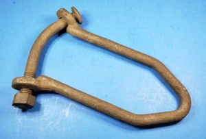 U-Bolt Clevis 1/2" Galvanized 7 7/8" Long 3 1/2" Wide At Clevis Vintage - Picture 1 of 6