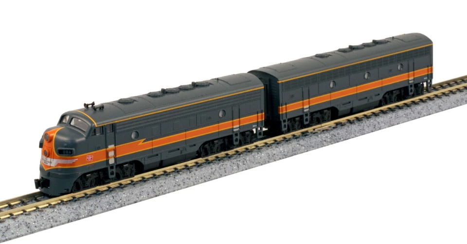 N Scale F7A/B Milwaukee Road #88A & #88B "Lightning Bolt" Scheme - Image 1 of 1
