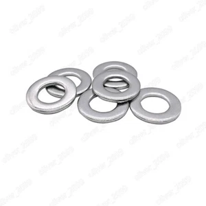 304 Stainless Steel Plain Washers Small Series Product Grade A M1.6 M2 M3 M4-M36 - Picture 1 of 7