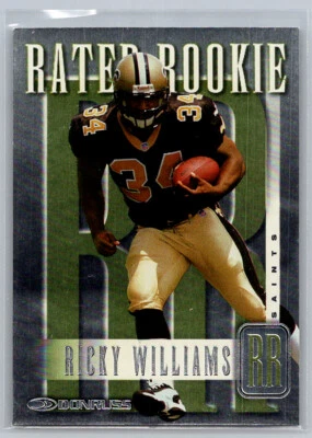 # RR3 Ricky Williams New Orleans Saints 1999 Donruss - Image 1 of 2