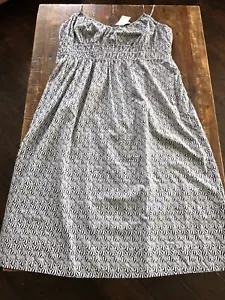 H&M Studios Spaghetti Strap Navy White Maxi Dress Size XXL NWT - Picture 1 of 7