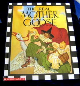 The Real Mother Goose Illustrated by Blanche Fisher Wright 1st Scholastic Print - Bild 1 von 9