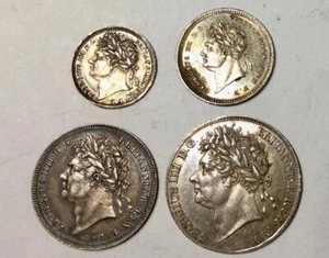1829 George IV Great Britain Maundy Set overall quite Nice - Picture 1 of 2
