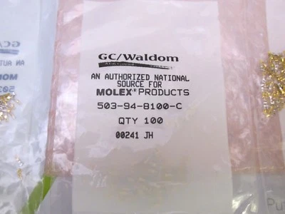 Molex 503-94-8100-C Connectors Packs of 100 Fast Tracked Shipping !! - Image 1 of 4