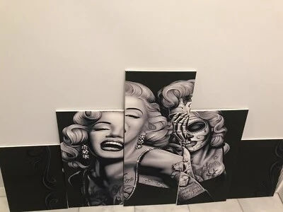 Arte de pared en lienzo enmarcado Marilyn Monroe  Foto 1 de 3