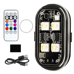 Luz estroboscópica LED inalámbrica RGB 8 colores luces de advertencia intermitentes recargables - Imagen 1 de 14