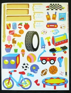 Mrs Grossman Vintage 1993 6x8" Clubhouse Sticker Sheet - Picture 1 of 1