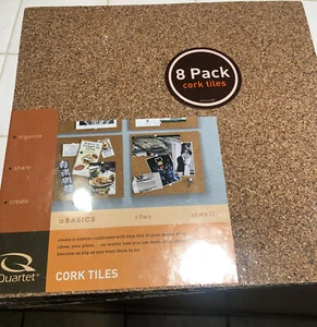 quartet 8 pack cork tiles - Picture 1 of 3