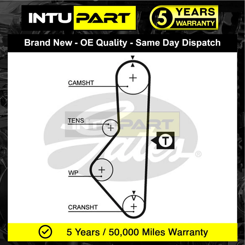Fits Mazda B-Series 1985-1996 626 1983-1991 2.0 2.1 IntuPart Timing Cam Belt - Image 1 of 1