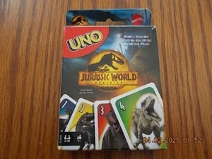 Mattel UNO Jurassic World Dominion Kartenspiel -- in gutem Zustand! - Bild 1 von 4