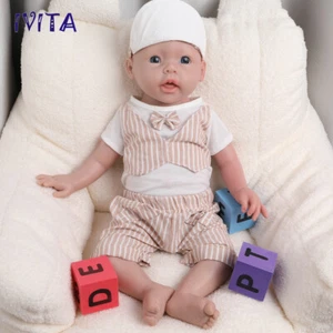 IVITA 20" Realistic Baby Boy Doll Full Silicone Reborn Baby Doll Xmas Gifts - Picture 1 of 11