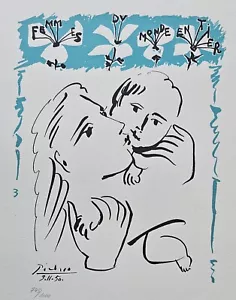 PABLO PICASSO FEMMES DU MONDE ENTIER HAND NUMBERED 743/1000 LITHOGRAPH art print - Picture 1 of 7