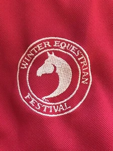 Winter Equestrian Festival WEF Pink Polo Shirt XL Womens Top Horse - Picture 1 of 5