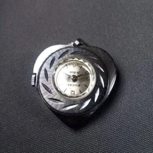 Ciondolo orologio Focal De Luxe tono argento quadrante svizzero movimento per collana - Foto 1 di 5