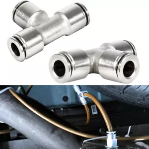 Air Lift 21838 Union PTC Tee Coupler Fitting 1/4" Push To Connect Tube T-Fitting - Picture 1 of 12