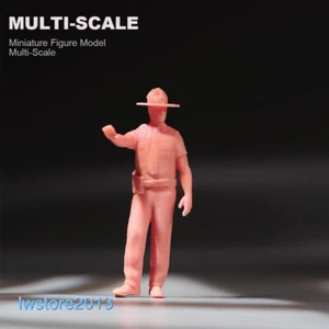 1/43 Sombrero de Policía Escena Accesorios Miniaturas Figuras Muñeca F 1/32 1/64 Coche Modelo Juguete - Imagen 1 de 5