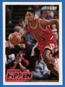 1993-94 Fleer Basketball #32 Scottie Pippen Chicago Bulls Basketball Card - Picture 1 of 3