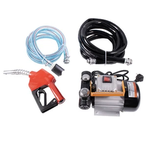 220V Dieselpumpe Heizölpumpe Automatik Pistole 60L/MIN selbstansaugend Ölpumpe - Bild 1 von 9