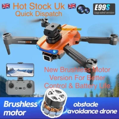 E99S Brushless Motor Drohne, HD Dual Kamera, 360° Hindernisvermeidung, WLAN, - Bild 1 von 4
