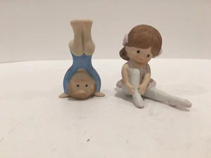 2 Gimnasta Enesco Vintage Up Side Down y Bailarina de Ballet Niña 1983 - Imagen 1 de 10