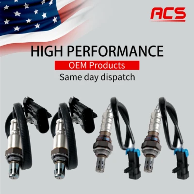 Sensor de oxígeno O2 4X aguas arriba+aguas abajo OEM para Chevy Silverado GMC 234-4018 234-4012 Foto 1 de 4
