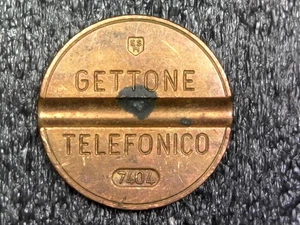 Italien / Italienisches Telefon Ausland Medaille Münze Gettone Telefonico 7404 - Inv#FT128 - Bild 1 von 2