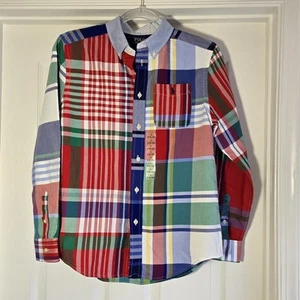 Polo Ralph Lauren Classic Fit Fun Hemd kariert Oxford Jungen Größe L 14-16 - Bild 1 von 7