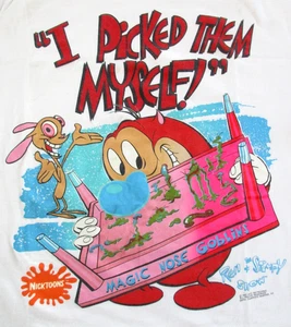 Camiseta Ren and Stimpy Vintage 1992 Puntada Única Para Hombre XL MTV Nicktoons Cambios - Imagen 1 de 9