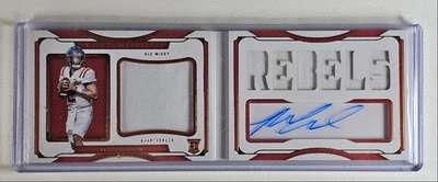 MATT CORRAL 2022 NATIONAL TREASURES RPA ROOKIE PATCH BOOK RC AUTO /99 Q0071 - Image 1 of 2