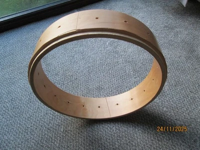 BANJO 11 INCH RIM/SHELL  - Wood Laminate for self-build or repair - Image 1 of 3