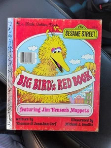 VINTAGE 1977 Sesame Street Big Bird’s Red Book A Little Golden Book - Picture 1 of 4