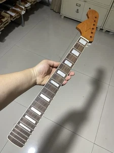 Left hand 24inch 22 fret Roasted Maple electric guitar neck for JAGUAR Body 24 - Picture 1 of 6