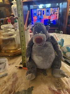 Disney Store Baloo Jungle Book Plush Bear Stuffed Animal Toy Gray 12" - Picture 1 of 10