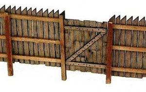 BTS (Better Than Scratch) 23029 HO Scale Sawtooth Board Fence Laser-Cut Kit - Picture 1 of 1