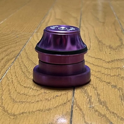 Purple TQIQT head parts upper and lower 44 frame 28.6-39.8 taper column - Image 1 of 4